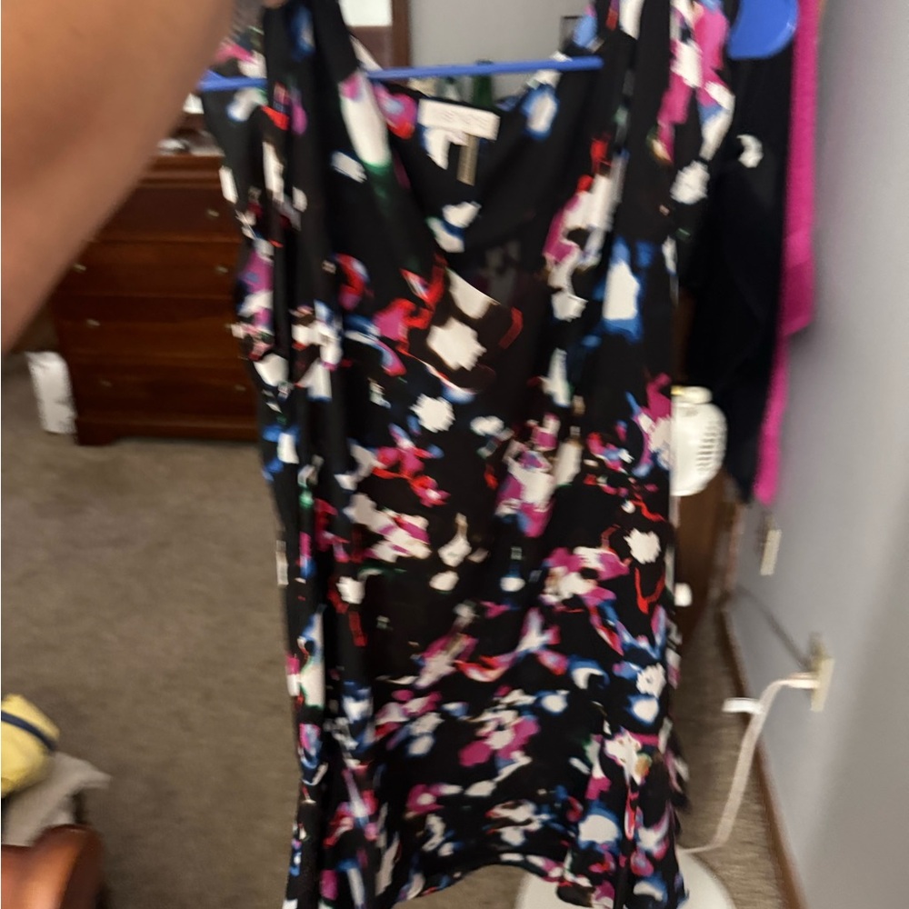 1. State Pink and White Sleeveless V-Neck Sundress